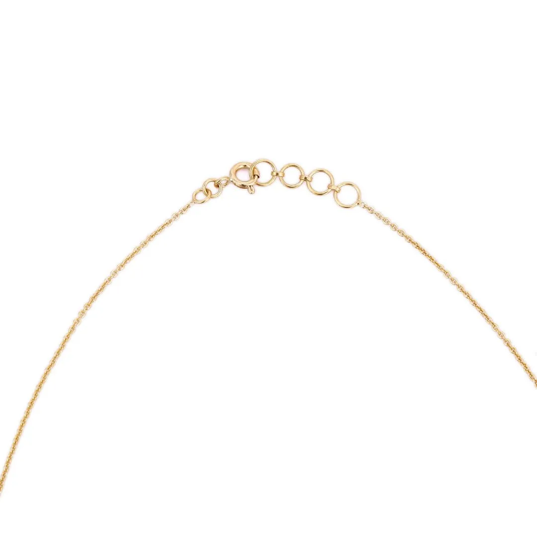 18K Yellow Gold Diamond Necklace