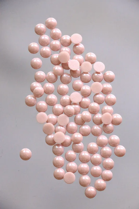 Baby Pink Pearl Hotfix Rhinestones