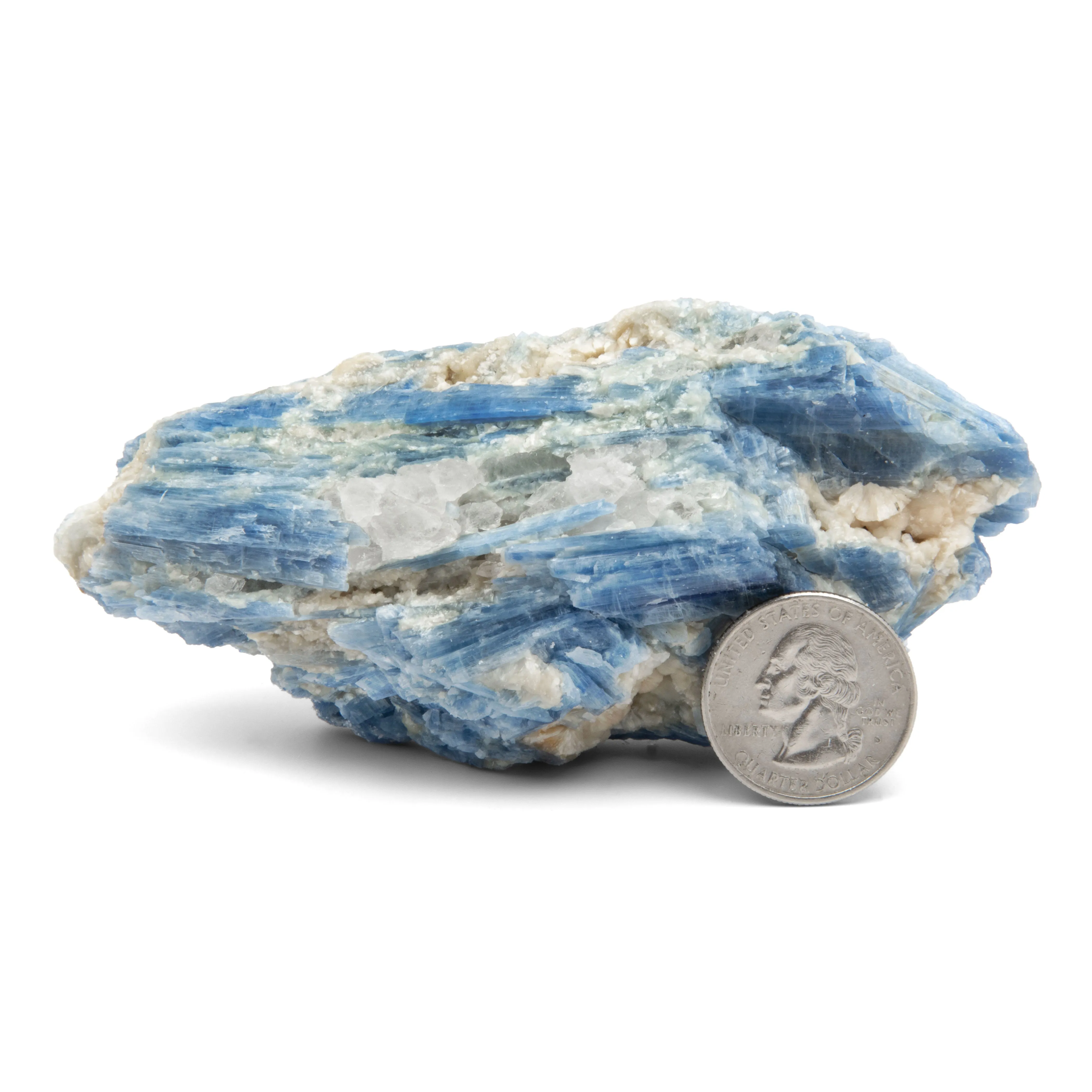 Blue Kyanite with Quartz