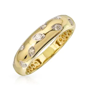 Bold Gold Diamond Ring