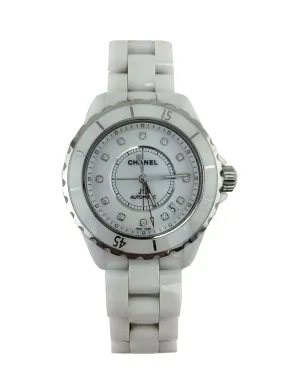 Chanel Ceramic Diamond 38mm J12 Automatic Watch