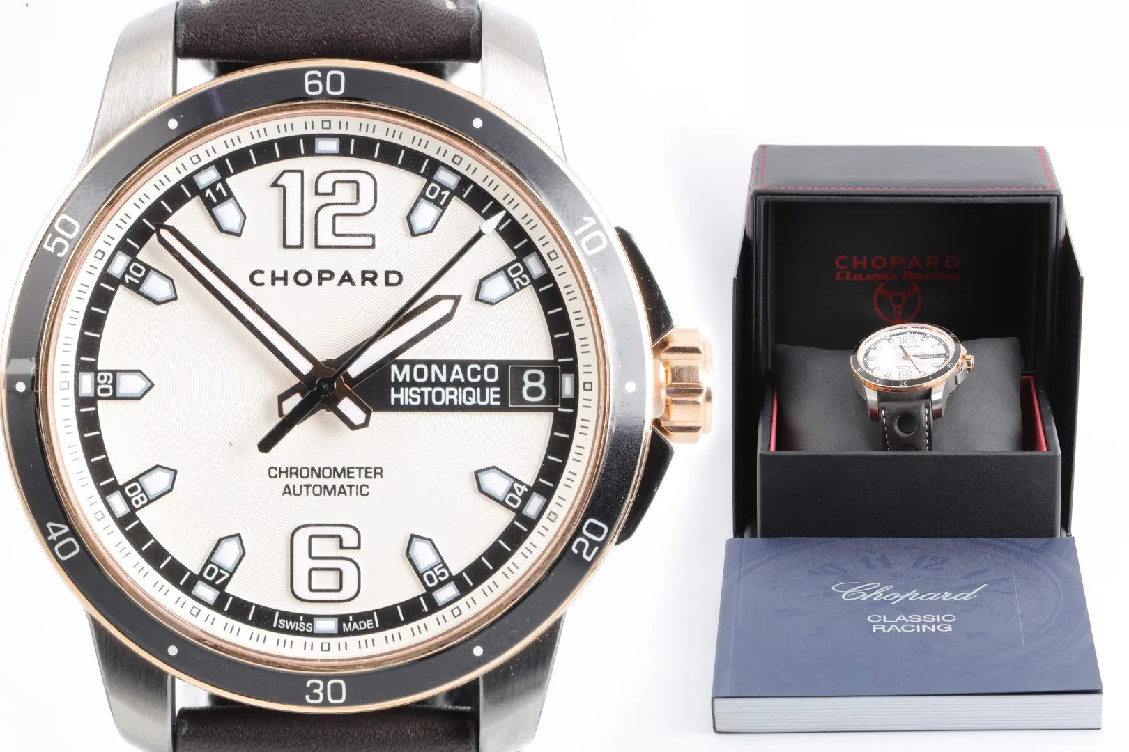 Chopard Grand Prix de Monaco 168568-9001 Titanium & 18k RoseGold 44mm Watch NEW!