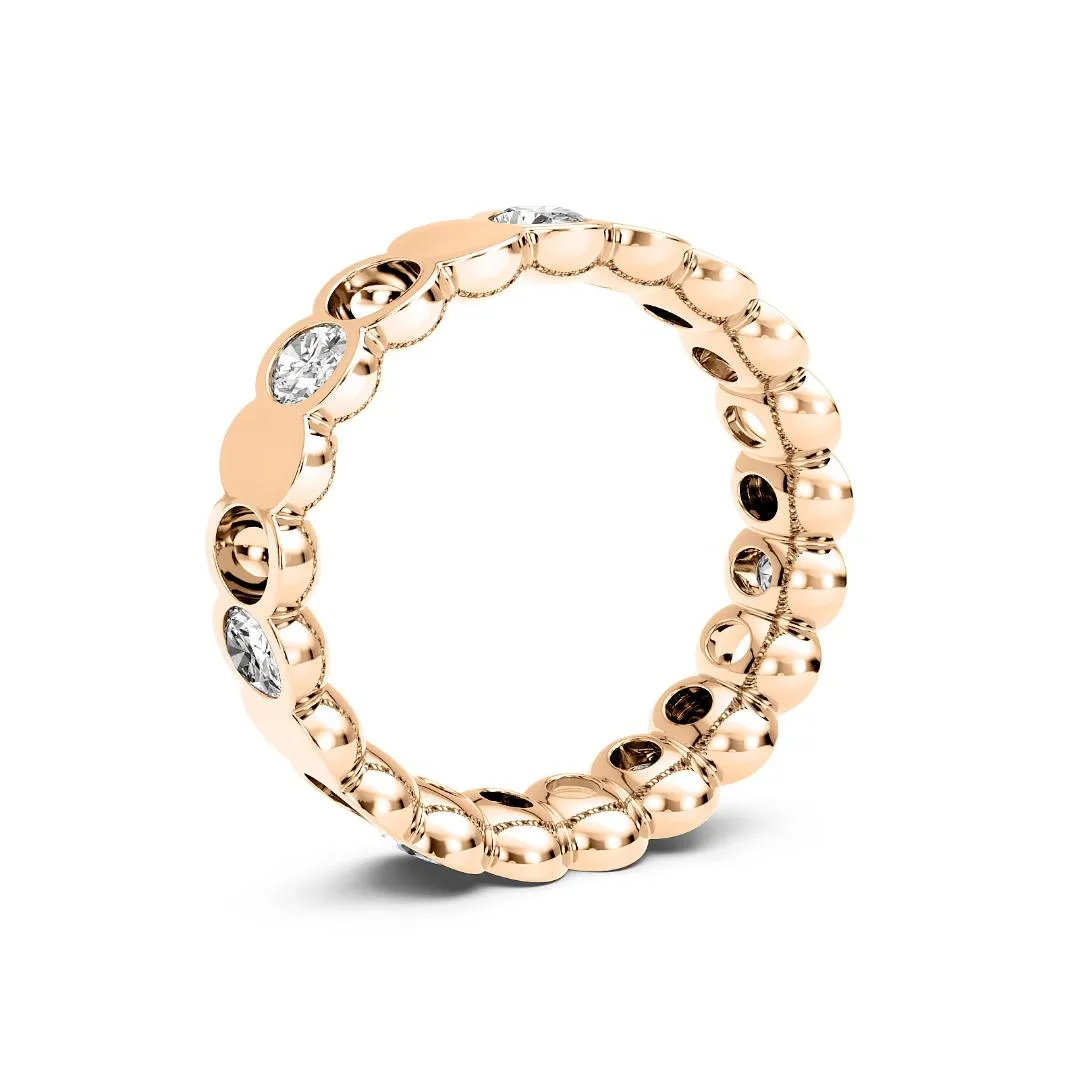 Chorost & Co. Private Collection 14K Rose Gold 1.00ct Diamond Ovals Eternity Band