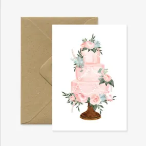 Congratulations Wedding Cake Card