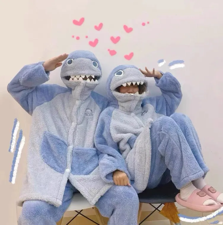 cute Shark couple Pajama suit BY9062