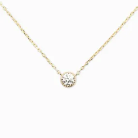 Dahlia 0.30ct GIA Certified Diamond Solitaire Necklace