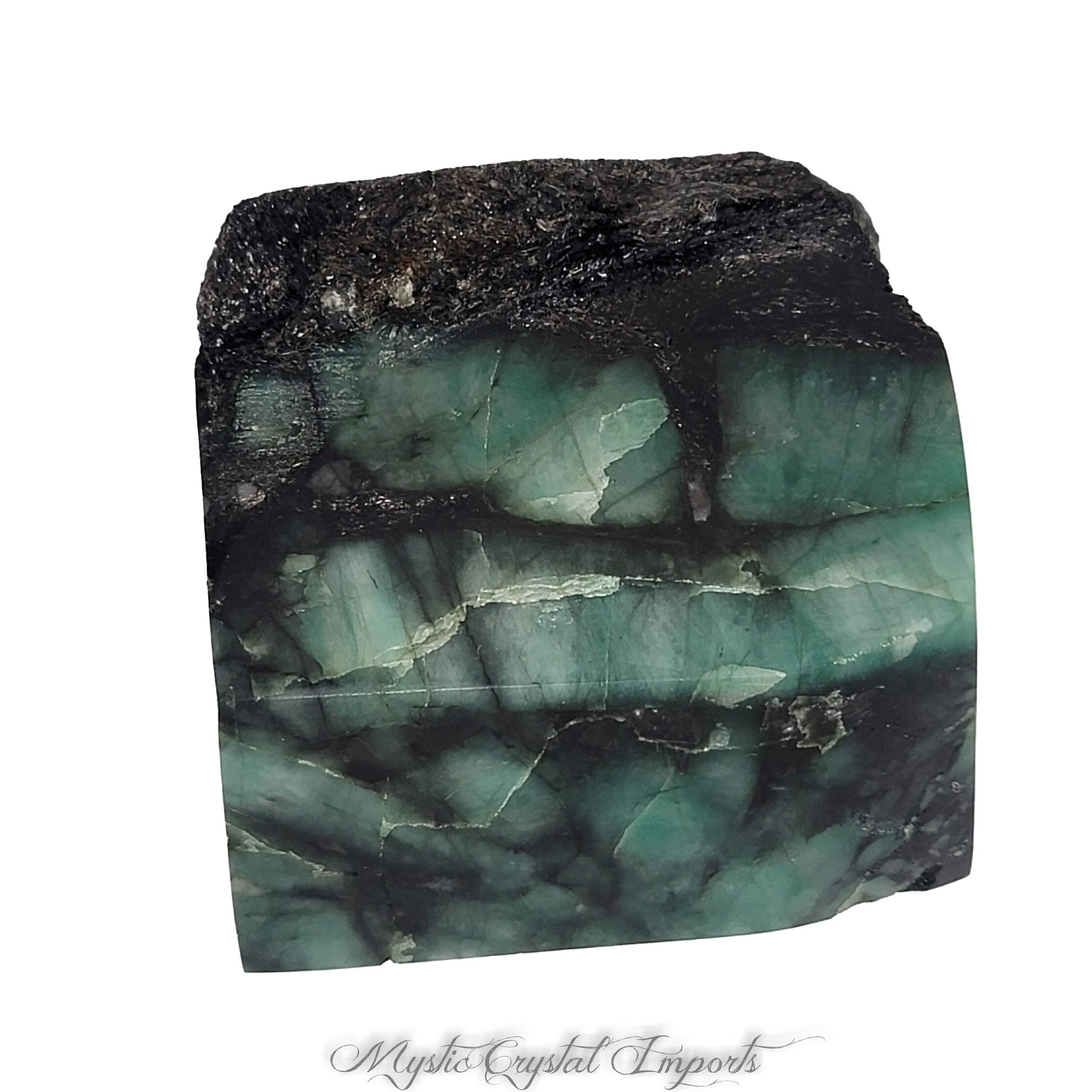 Emerald in Matrix - Polished Display Specimen - 2081 Carats