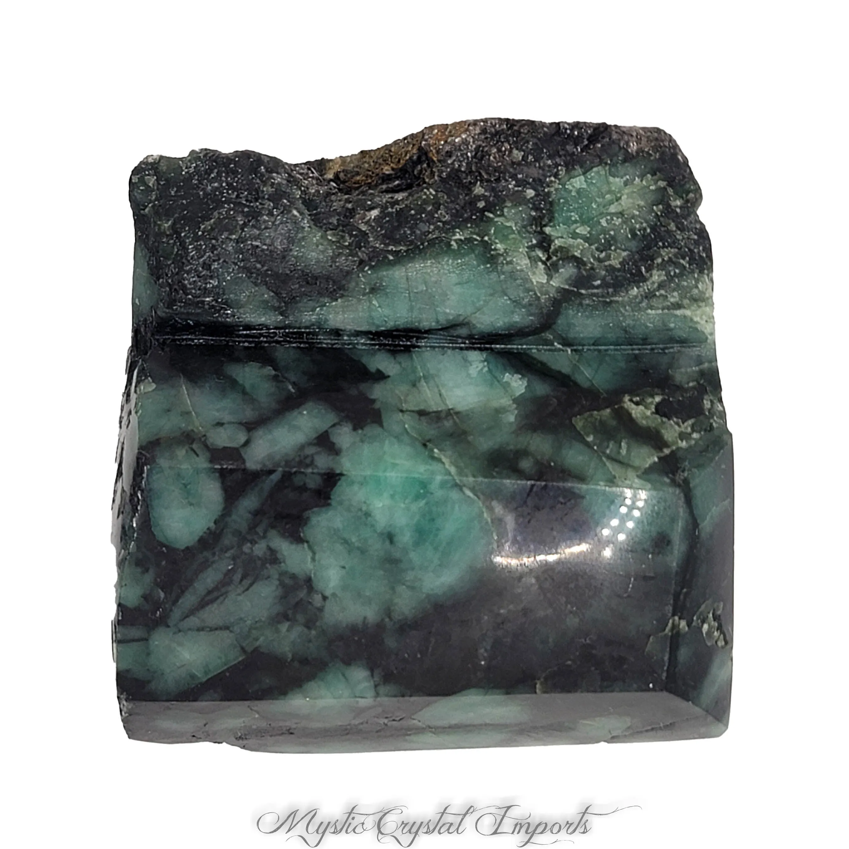 Emerald in Matrix - Polished Display Specimen - 2081 Carats