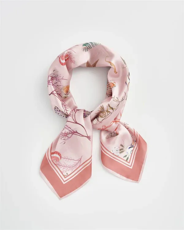 Fable - Whispering Sands Square Scarf - Lotus Pink