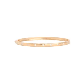 Flush-set Diamond Hinged Bangle