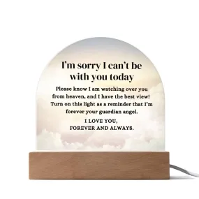 Heavenly Sky Watching Over You LED Nightlight Acrylic Plaque Desktop Art