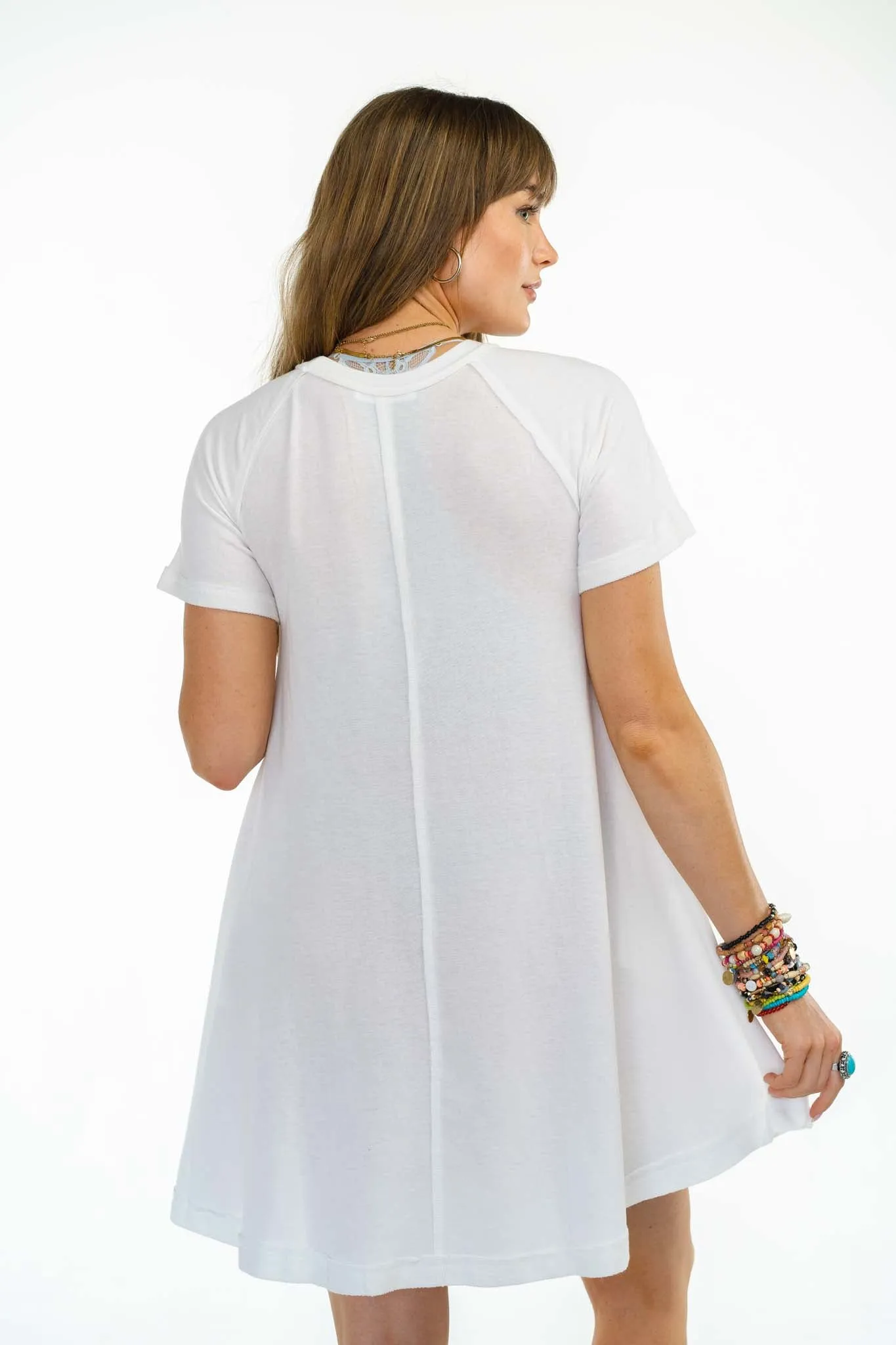 Hometown Favorite Tee Dress - Ivory