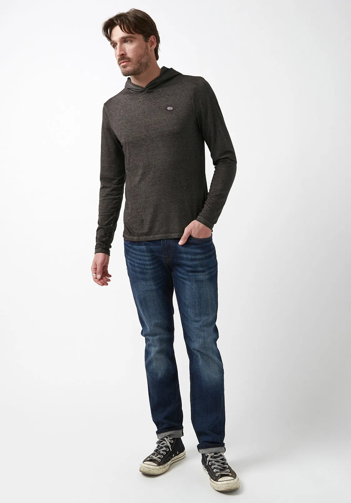 Kathim Men’s Long-Sleeve Top in Black - BM24051