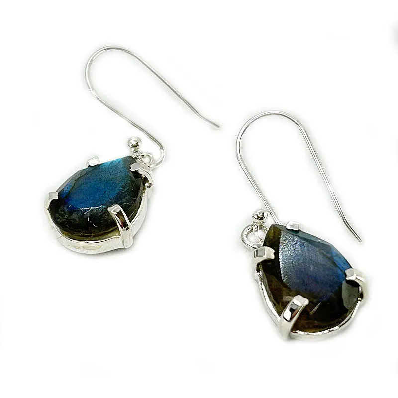 Labradorite Claw Set Bohemian Earrings