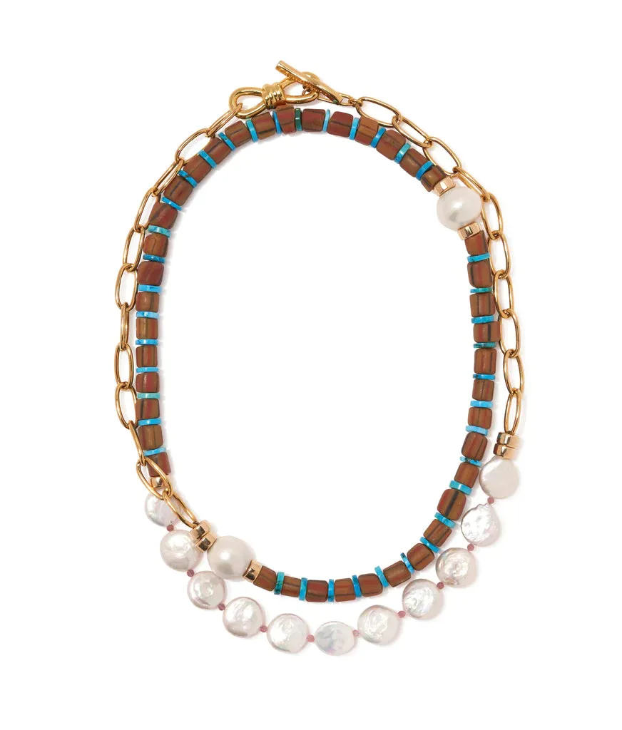 Lizzie Fortunato Porto Covo Necklace in Azul