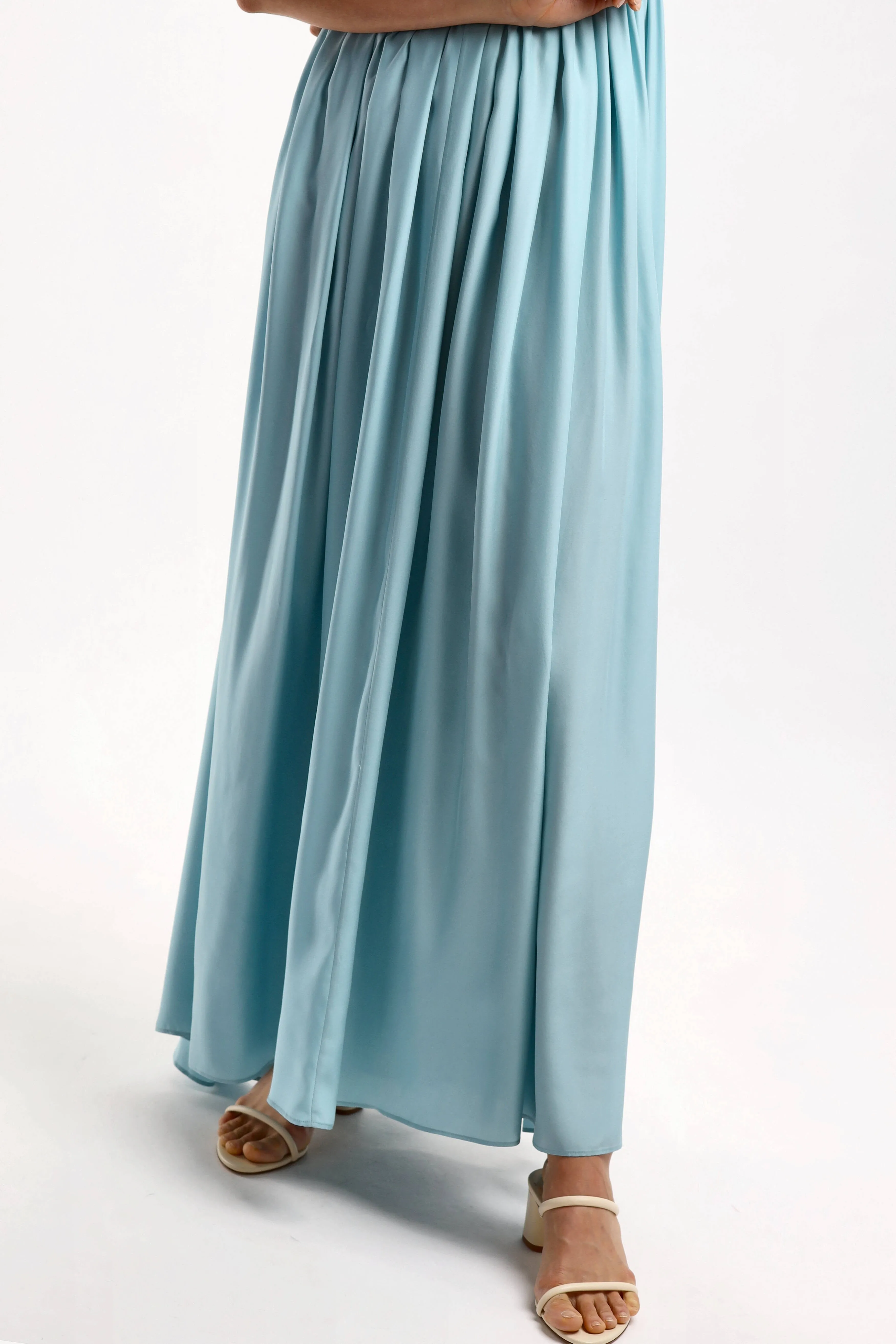 Maxikleid Amalfi in Light Blue/Military