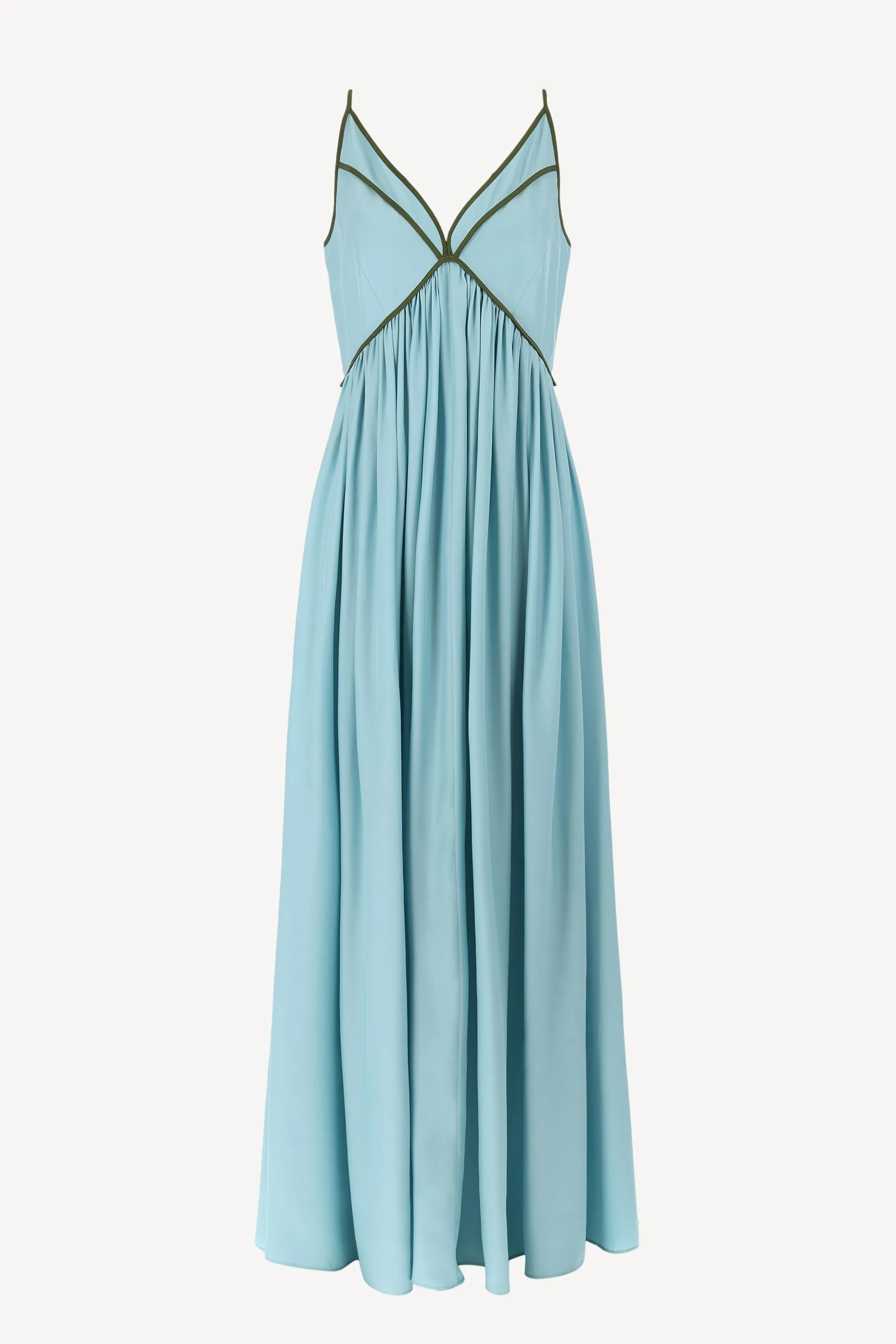 Maxikleid Amalfi in Light Blue/Military