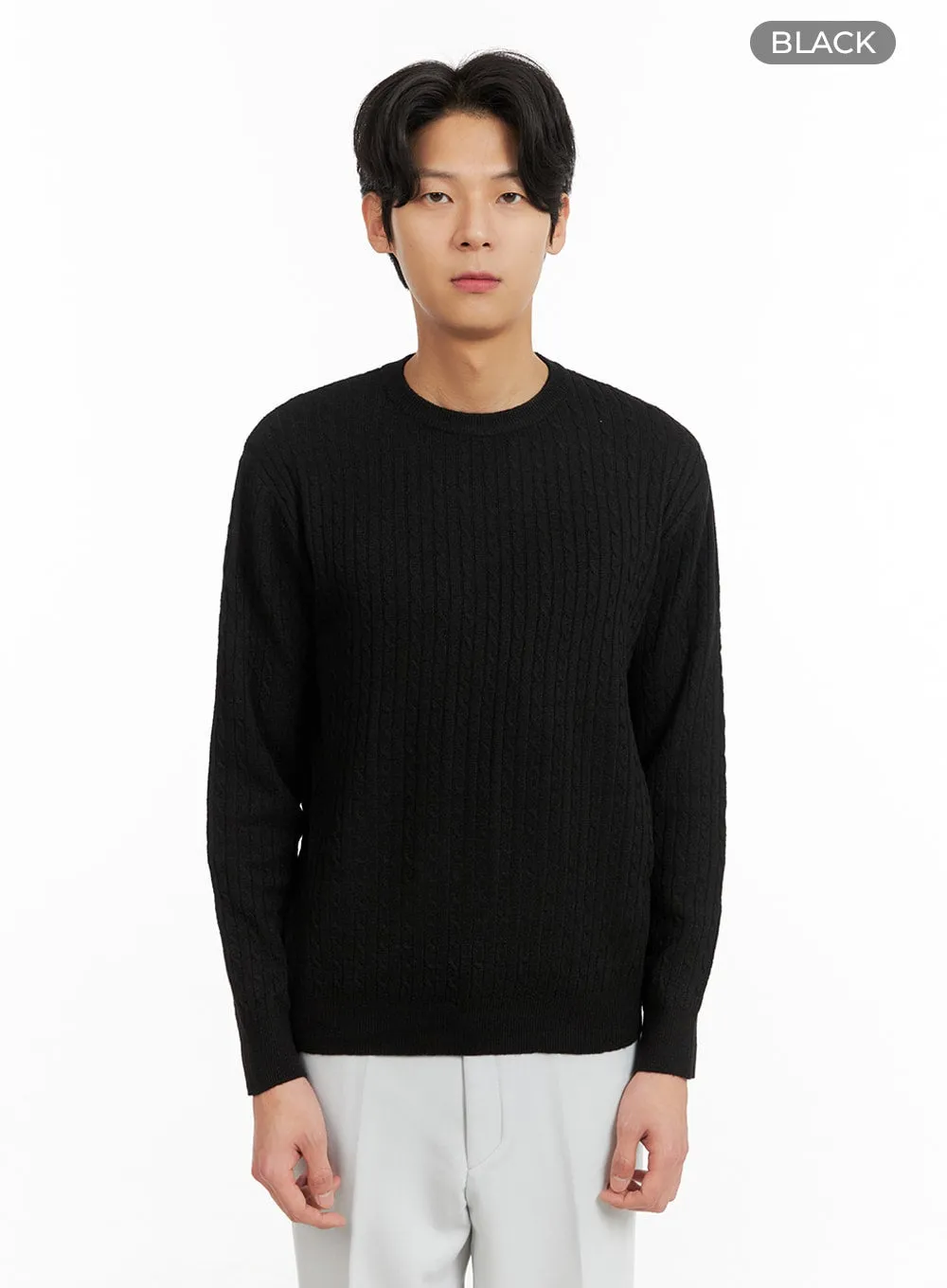 Men's Cable Knit Sweater IA402