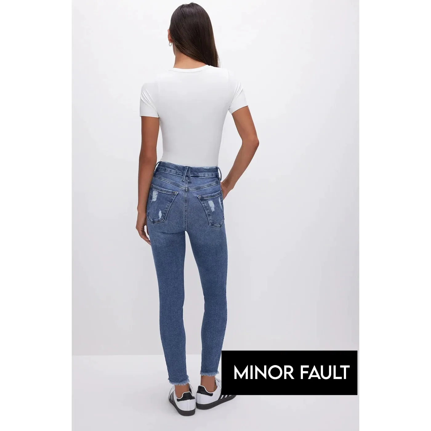 (Minor Fault) Blue Skinny Ripped Jeans