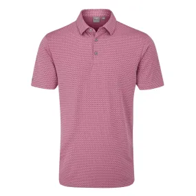 Ping Halcyon Honeycomb Polo Shirt - Wild Rose Multi