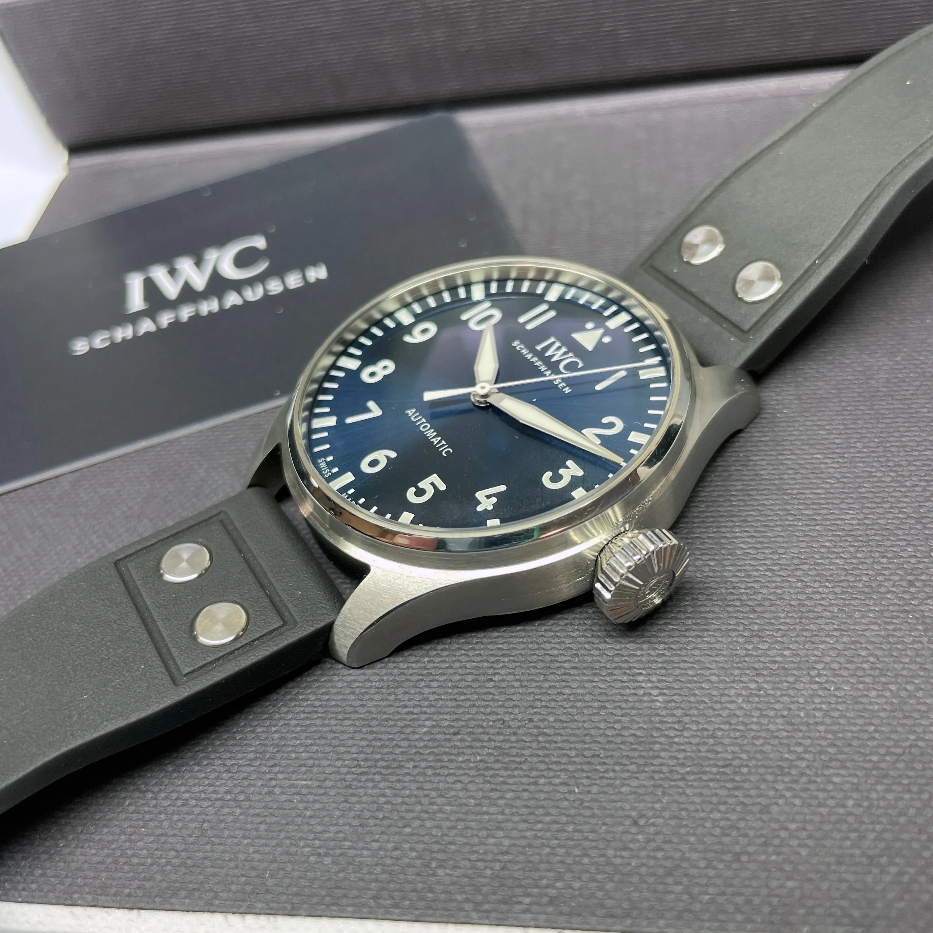 Pre-Owned IWC Big Pilot's Watch 43mm Blue Watch IW329303