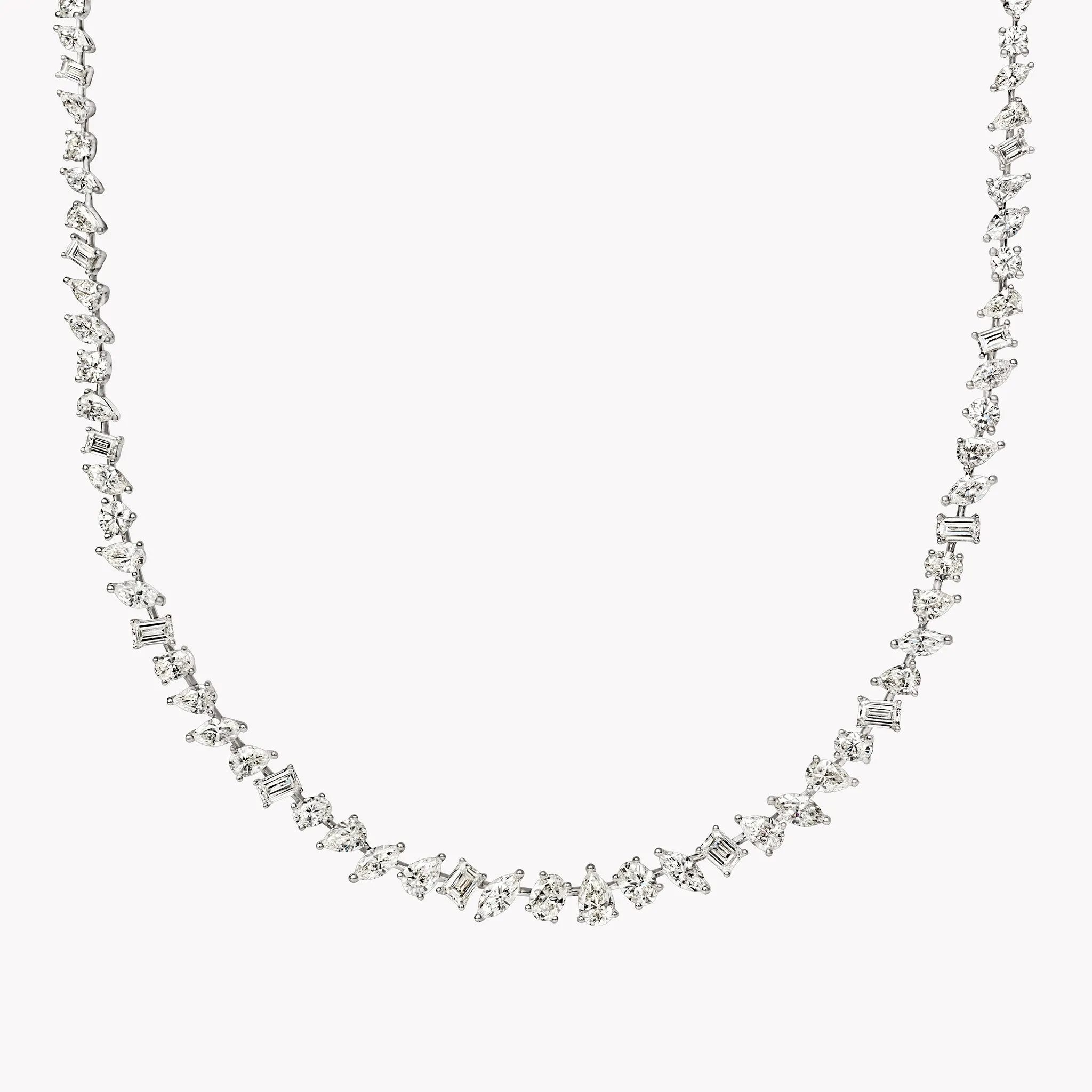 Small Multi-Shape Diamond Necklace