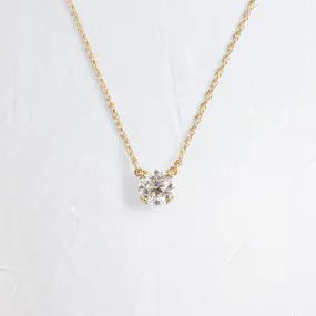 Threaded Necklace, 0.7ct. Champagne Diamond