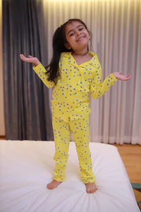 Ventra Girls Yellow Nightwear