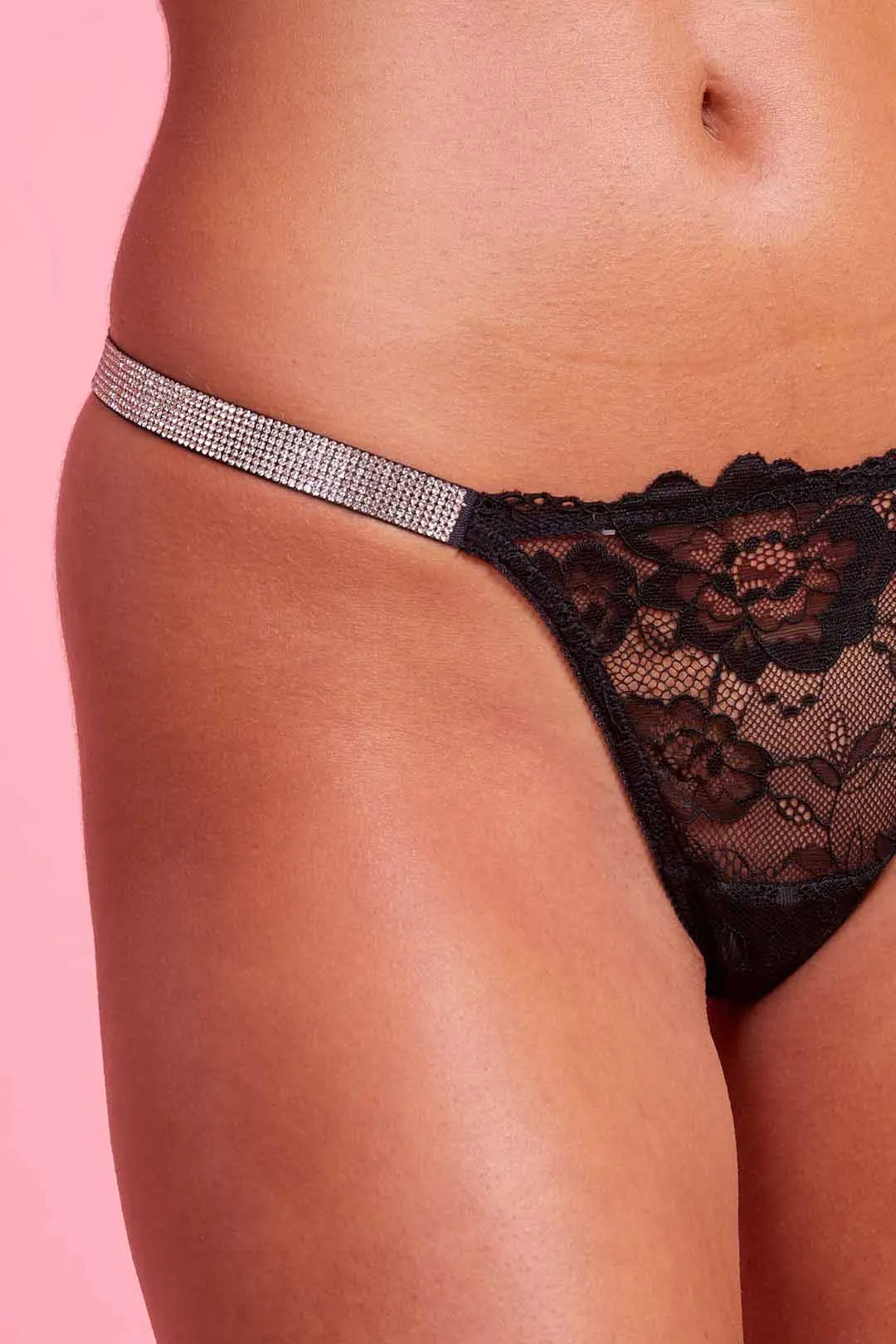 Vixen Lace G-string Black