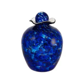 Waterfall Bella Handblown Glass Urn