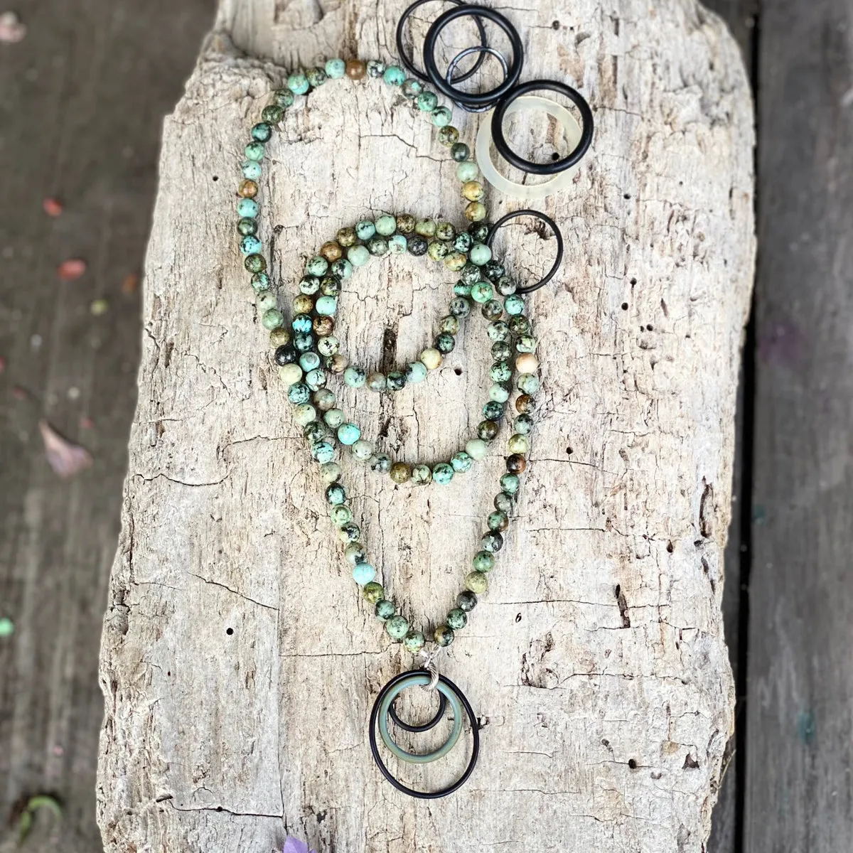 Zero Waste Ocean Themed Jewelry Set for Sustainable Living